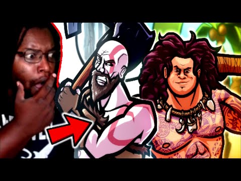 Kratos vs Maui - RAP BATTLE! - ft. Mega Ran & McGuinnsBook [Freshy Kanal] DB Reaction