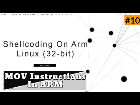 Shellcoding On ARM (32-bit) LINUX ||   [ 10 ] .MOV Instructions in ARM ASSEMBLY | #shellcoding #arm