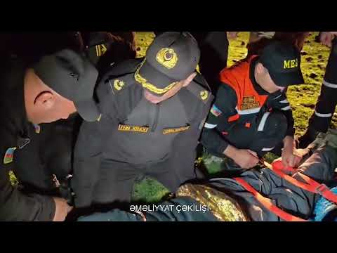 Alpinistin sıldırımdan yıxılaraq xəsarətlərlə köməksiz və təhlükəli vəziyyətdə qalması barədə məlumat