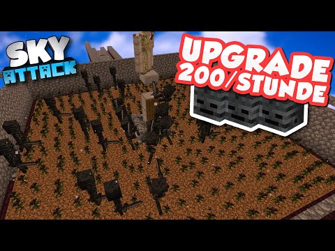 OP Wither Farm Upgrade! 200 Skulls pro Stunde! 400 WitherRoses verbaut! - SkyAttack #19