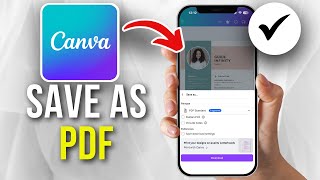 How To Save Canva File as PDF On Phone (Easy)