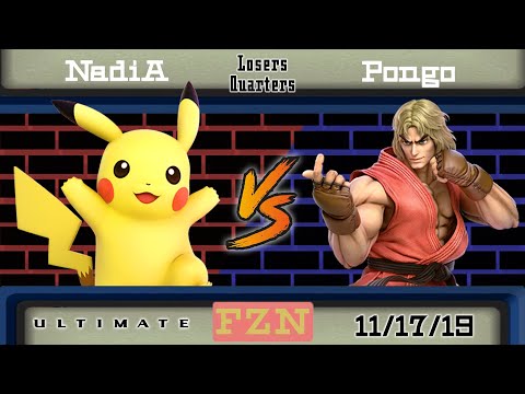NadiA (Pikachu) vs. Pongo (Ken) - Losers Quarters - Flat Zone November