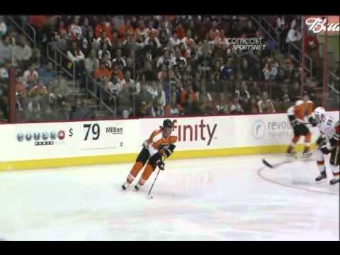 Nikolay Zherdev scores vs the Flames - 11-26-10