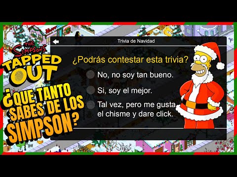 ¡JUEGA CON NOSOTROS! -Trivia navideña de los Simpson- (Springfield Tapped Out: Navidad 2021)