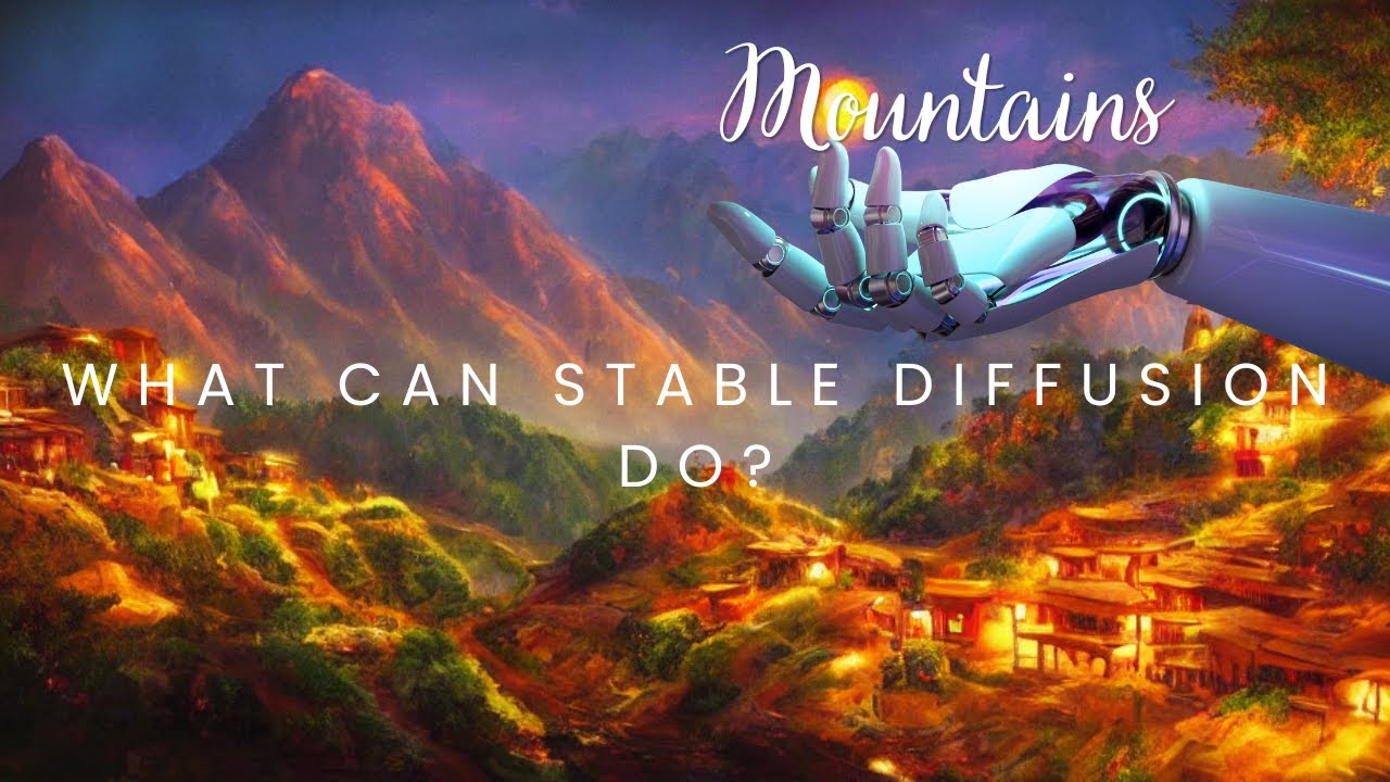 What can Stable Diffusion do? | AI Mountain Landscape Examples