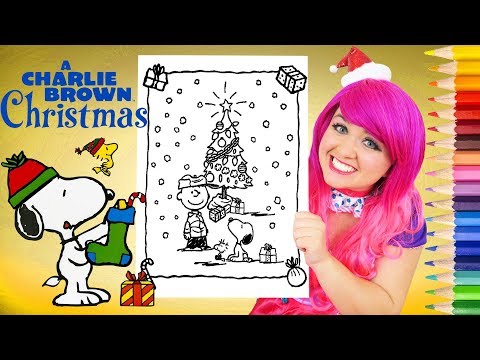 Coloring Charlie Brown Christmas Peanuts Coloring Page Prismacolor Colored Pencil | KiMMi THE CLOWN Video