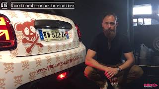 L'état des feux de brouillard arrière
