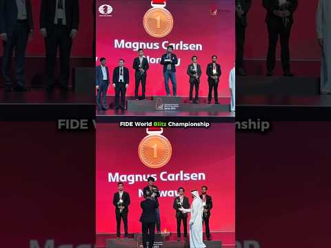 FIDE World Rapid & Blitz 2025 Champions 😍❤️#chess #magnuscarlsen #arjunerigaisi #shorts