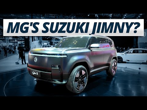 MG Cyber X | Retro futurist cuboid 4x4 busts out