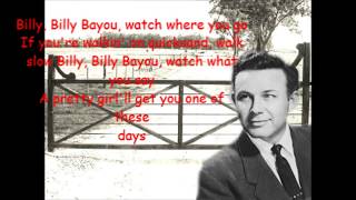 Billy Bayou Jim Reeves with Lyrics