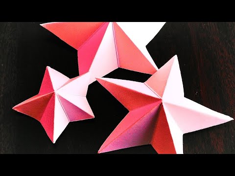 DIY- Perfect shape Paper Star in ONE CUT! Easy paper star