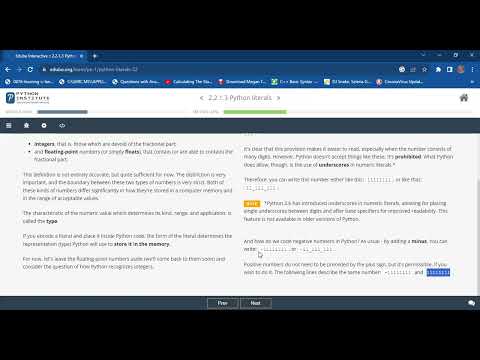 Python Module 2 Literals