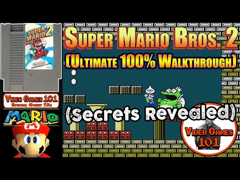 Super Mario Bros. 2 NES Walkthrough | 100% Guide | Video Games 101