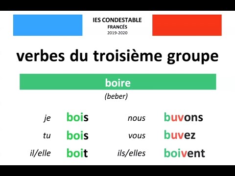 🇫🇷 Verbes boire, connaître et croire / 🇪🇸 Verbos beber, conocer y creer