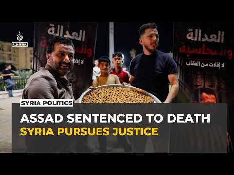 Syrians celebrate death sentences for Bashar al-Assad and senior officials