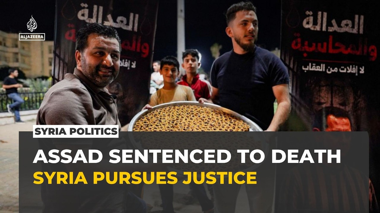 Syrians celebrate death sentences for Bashar al-Assad and senior officials
