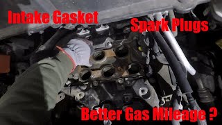 HOW TO Change SPARK PLUGS and INTAKE MANIFOLD GASKET on a 2012 GMC ACADIA!!