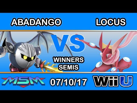 MSM 104 - LG | Abadango (Meta Knight) Vs. Locus (Greninja, Fox,  Falcon) Winners Semis