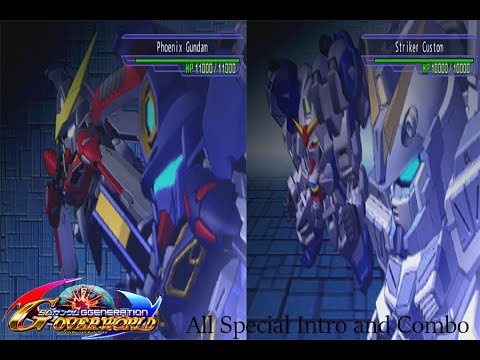 SD Gundam G Generation Overworld - All Special Intro/Combo Attacks