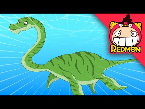 There were dinosaurs under the sea? | Exploring dinosaurs | dinosaur cartoon | REDMON