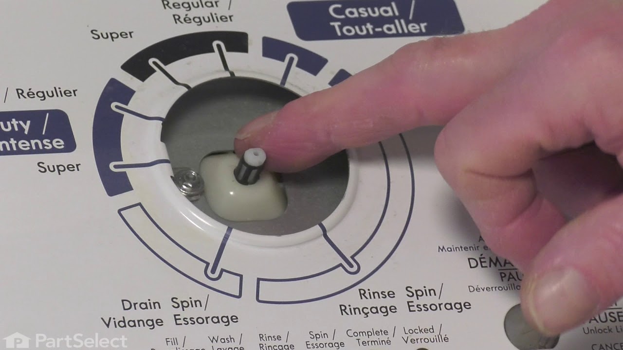 Replacing the Washer Timer Knob