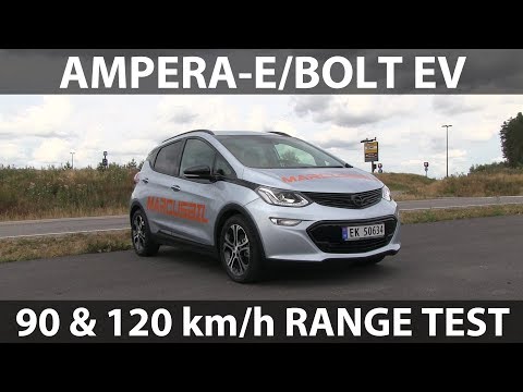  Opel Ampera-e  range test video