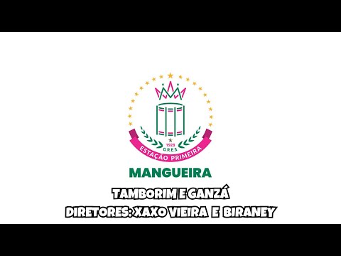 Desenho de Tamborim e Ganzá - Mangueira Carnaval 2024
