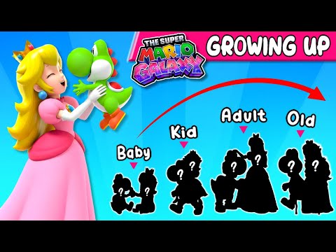 🍄🍑 THE SUPER MARIO GALAXY Movie Quiz ~ Growing Up Princess Peach and Yoshi