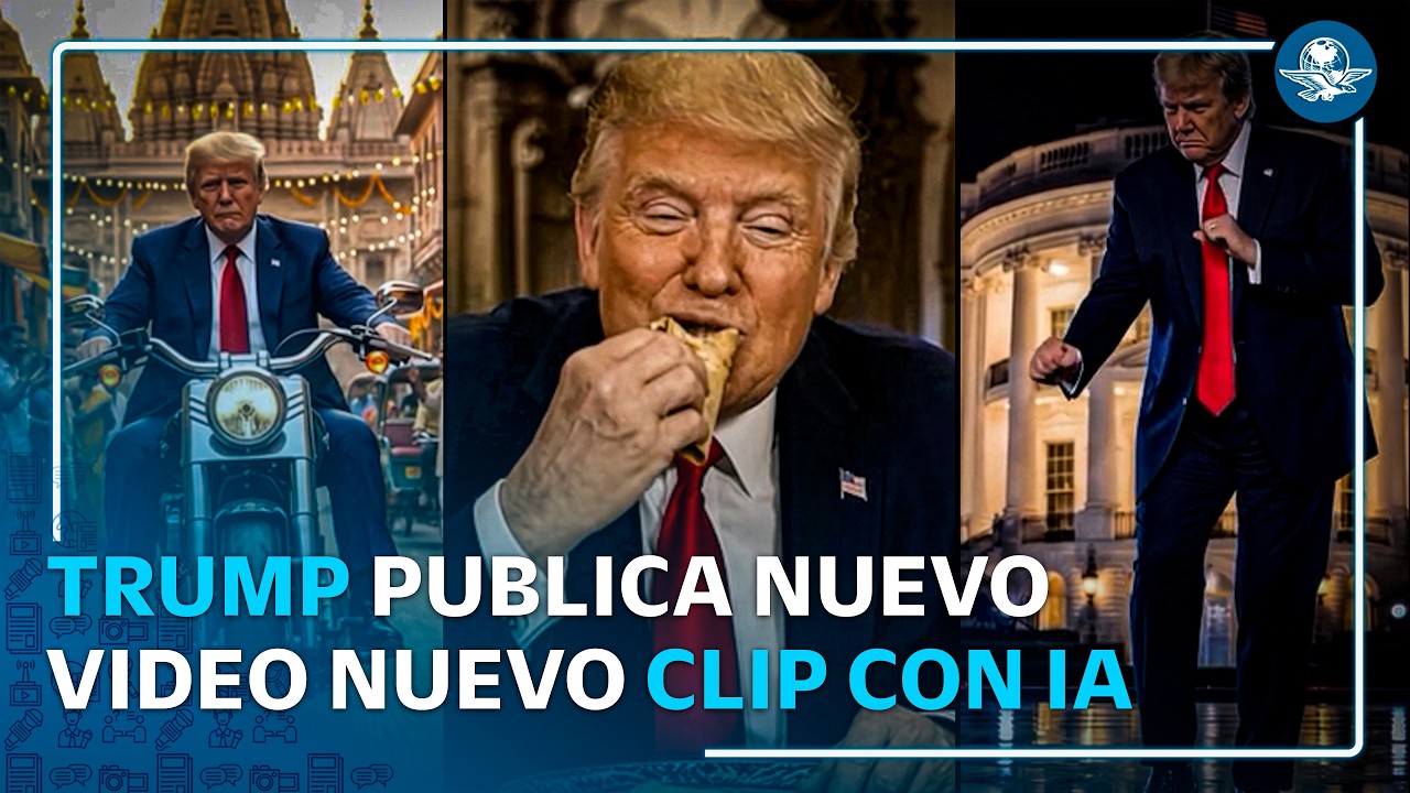 Trump comparte video bailando y comiendo tacos