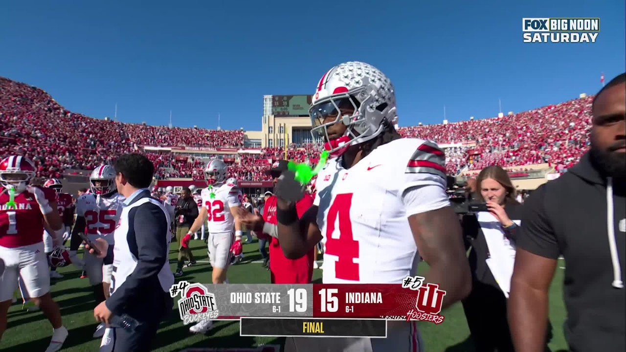 Ohio State Buckeyes 19-15 Indiana Hoosiers | College Football | HIGHLIGHTS
