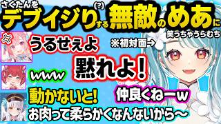 馬みたいなクシャミや、角が硬すぎるユニコーン事情を話す神楽めあにざわつく、デブ煽りにキレたりらむち達からブサボイジりされるさくたんｗ【ぶいすぽ/切り抜き/白波らむね/神楽めあ/結城さくな/赤見かるび】