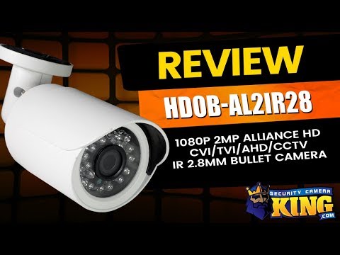HDOB-AL2IR28 - 1080p 2MP Alliance HD CVI/TVI/AHD/CCTV IR 2.8mm Bullet Camera