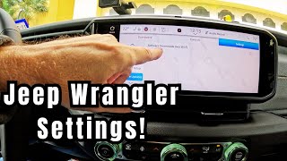 Run thru the Jeep Wrangler's System Settings