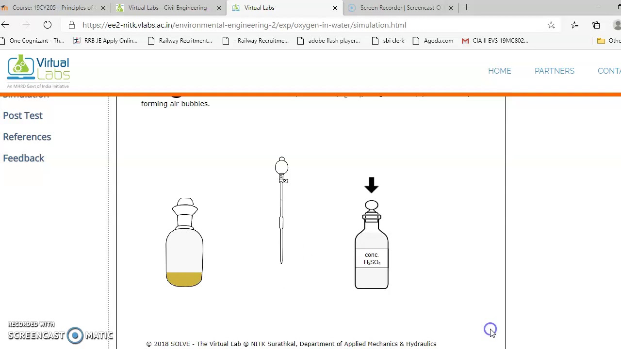 Determination of Dissolved Oxygen-Virtual lab