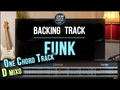 Happy One Chord Funk Backing Track (D Mixolydian) - 'Funky Good Old Times'