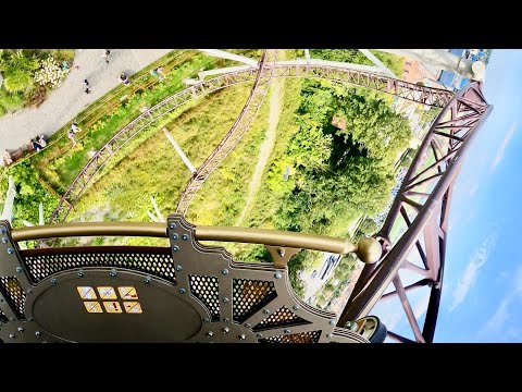 The World’s GREATEST Roller Coaster! Ride to Happiness 4K POV! | Plopsaland Belgium [No Copyright]