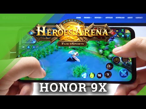 Heroes Arena Performance Test on HONOR 9X – Gameplay | FPS | Quality Checkup