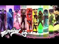 MIRACULOUS ALL TRANSFORMATIONS Season 1 To 3 Tales Of Ladybug And Cat Noir