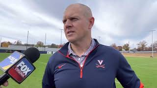 UVA DC John Rudzinski talks ahead of UNC