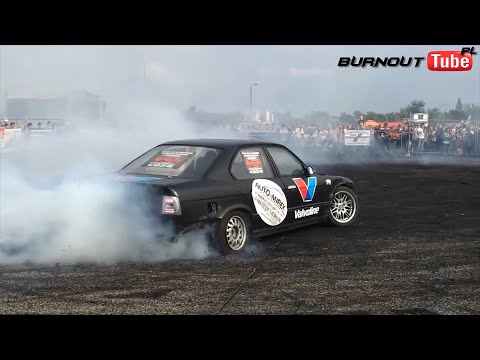 Finał pokazu mocy PRO - BMW E34 530 V8 "SŁAWEK"- XV Ogólnopolski Zlot BMW Toruń 2012