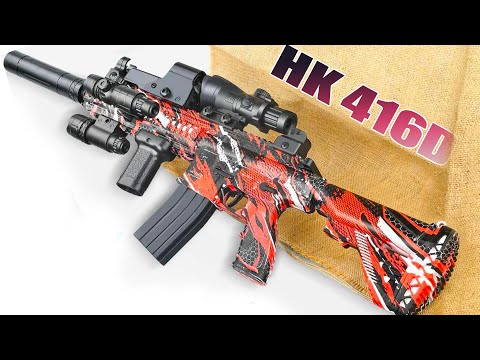 Unboxing and Review: Realistic Toy Gun Gel Blaster HK 416D