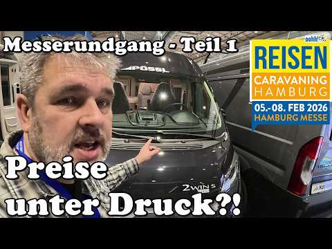Messerundgang Teil 1 - Eindrücke von der Reisen & Caravaning Messe Hamburg - Preise unter Druck?