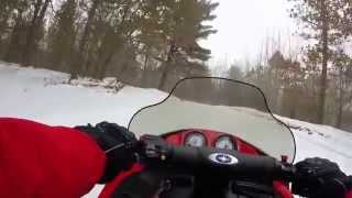 preview picture of video 'Kresco's Outdoor Adventures. Snowmobiling Pt2'