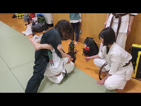 女子VS男子柔術スパーリング