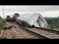 Train Derails In Sweden Norway And Denmark Hit By Torrential Rain