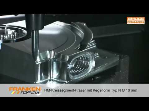 FRANKEN Kreissegment Fräser   Schlichtbearbeitung