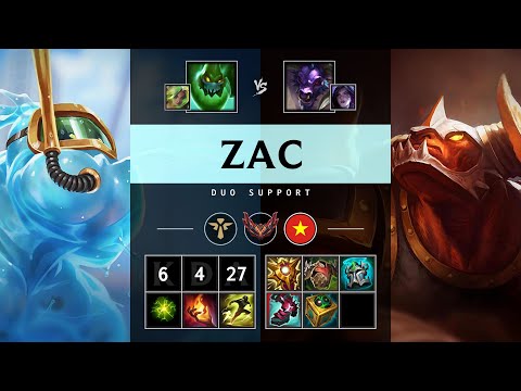 Zac Support vs Alistar - VN Grandmaster Patch 25.18