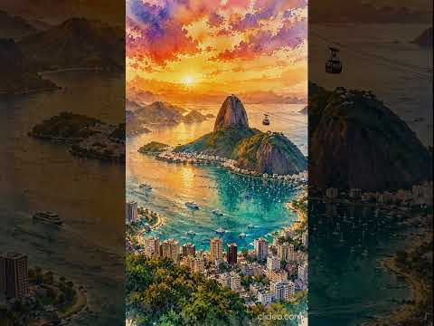 Why Rio de Janeiro Is the World's Most Beautiful City 🇧🇷 | Watercolour Travel #Shorts#brazil