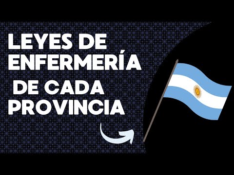 Nursing laws of each province of Argentina