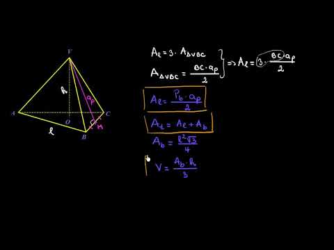 Regular triangular pyramid (formulas) | Lectii-Virtuale.ro
